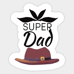 Supper Dad Sticker